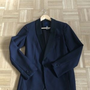 J.Crew Blazer with Italian Wool Tuxedo Collar Sz 2